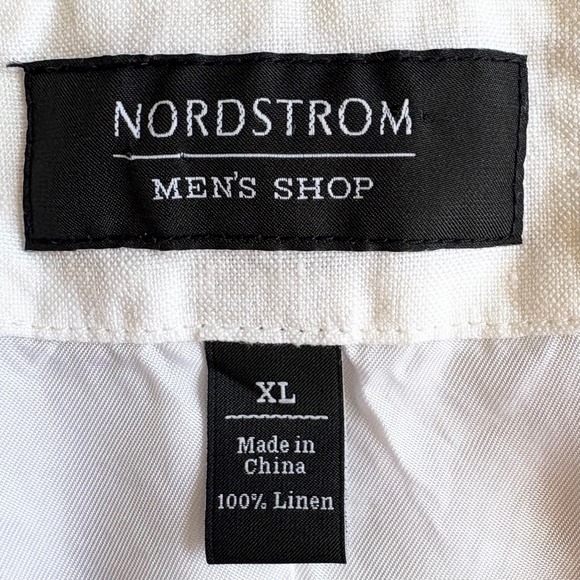 100% Linen Vest Nordstrom Mens Shop XL Off-White DISCONTINUE - Picture 8 of 15